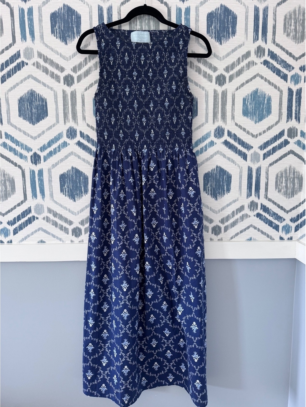 Hill House Home Cosima in Navy Trellis